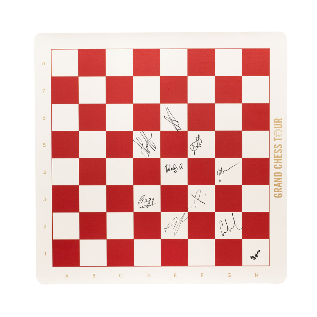 image of the autographed vinyl board