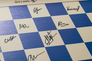 *2024 US Chess Championship Vinyl Board [Autographed by Open Field]
