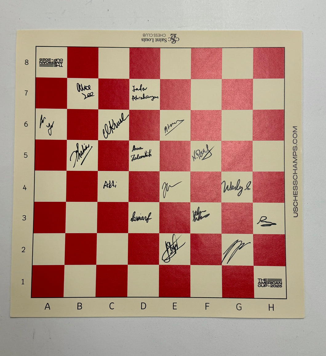 2025 American Cup Vinyl Board (Autographed by all), Irregular