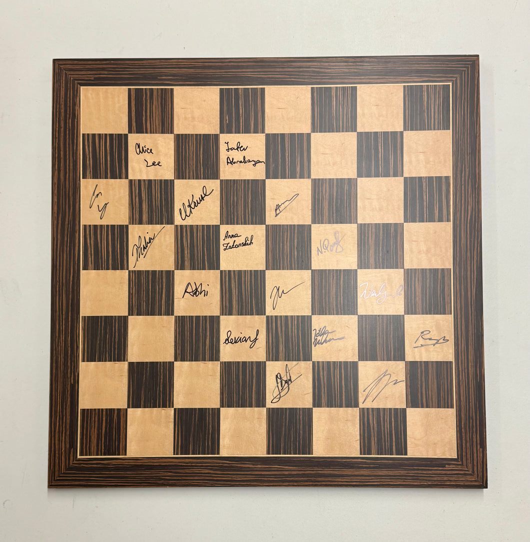 2025 American Cup Wooden Board (Autographed by all)