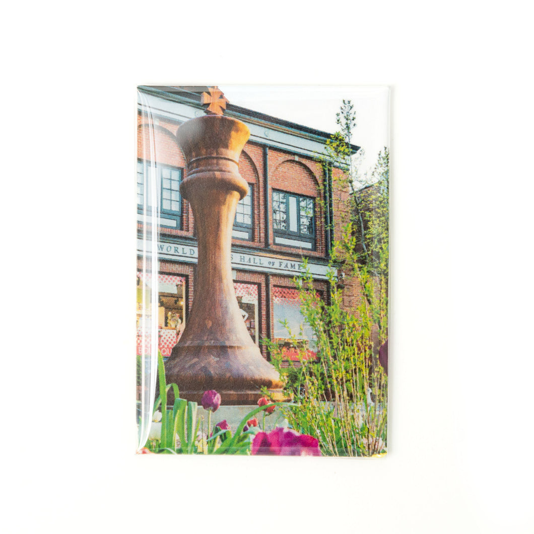World Chess Hall of Fame King Rectangle Magnet