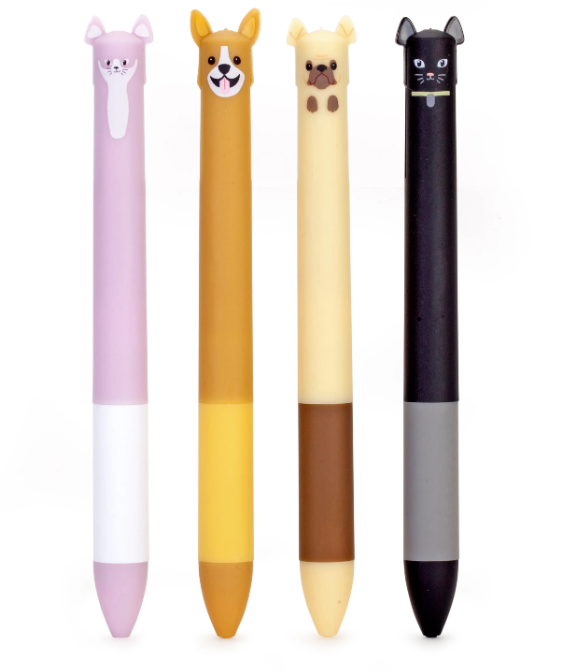 Dog and Cat Multicolor Pens