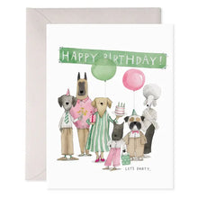 Load image into Gallery viewer, Dog Party Birthday Card
