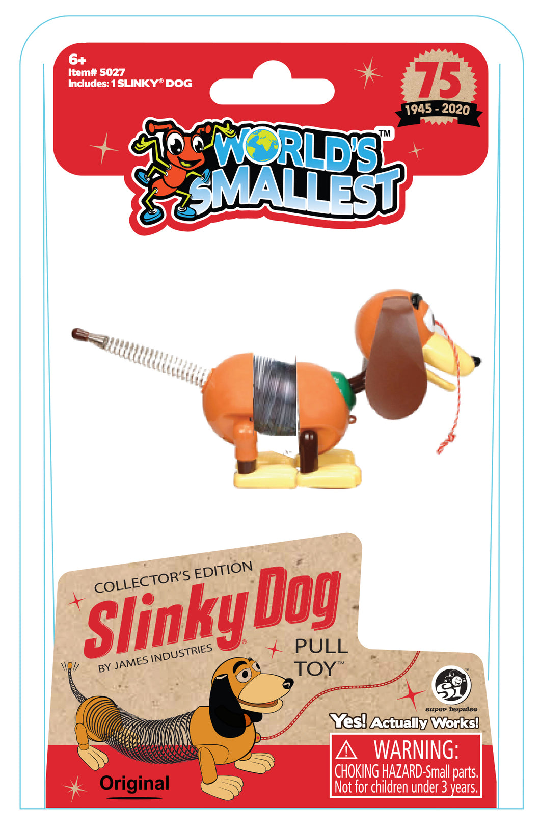 image of world's smallest slinky dog
