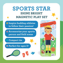 Load image into Gallery viewer, The Petit Collage Shine Bright Magnetic Play Sets are designed to encourage kids to dream big and follow their passion.
