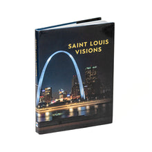 Load image into Gallery viewer, Cover features a night view of the St. Louis skyline including the Arch shimmering in front of the river.  
