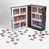 Jigsaw puzzle meets whodunnit with a retro twist!