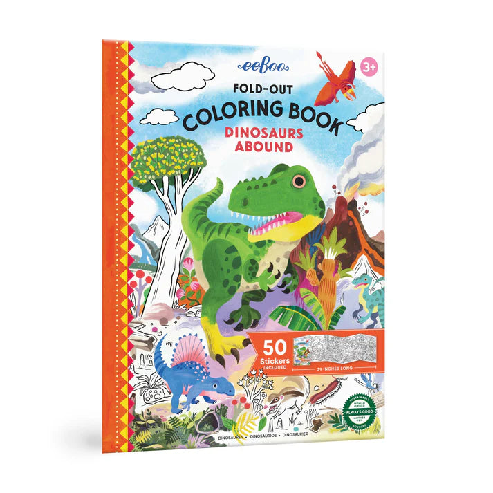 *Fold-Out Coloring Book - Dinosaurs Abound