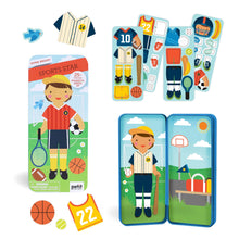 Load image into Gallery viewer, Featuring two scenes and 34 magnetic pieces in a portable tin, this set is designed for hours of imaginative play at home or on the go.
