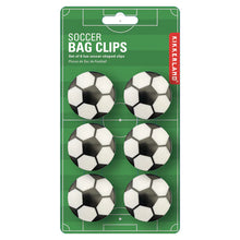 Load image into Gallery viewer, soccer-themed clips bring a winning defense to your kitchen.
