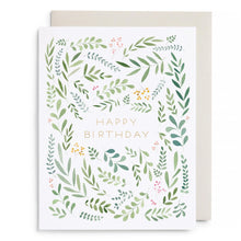 Load image into Gallery viewer, Pretty Leaves Birthday card 
