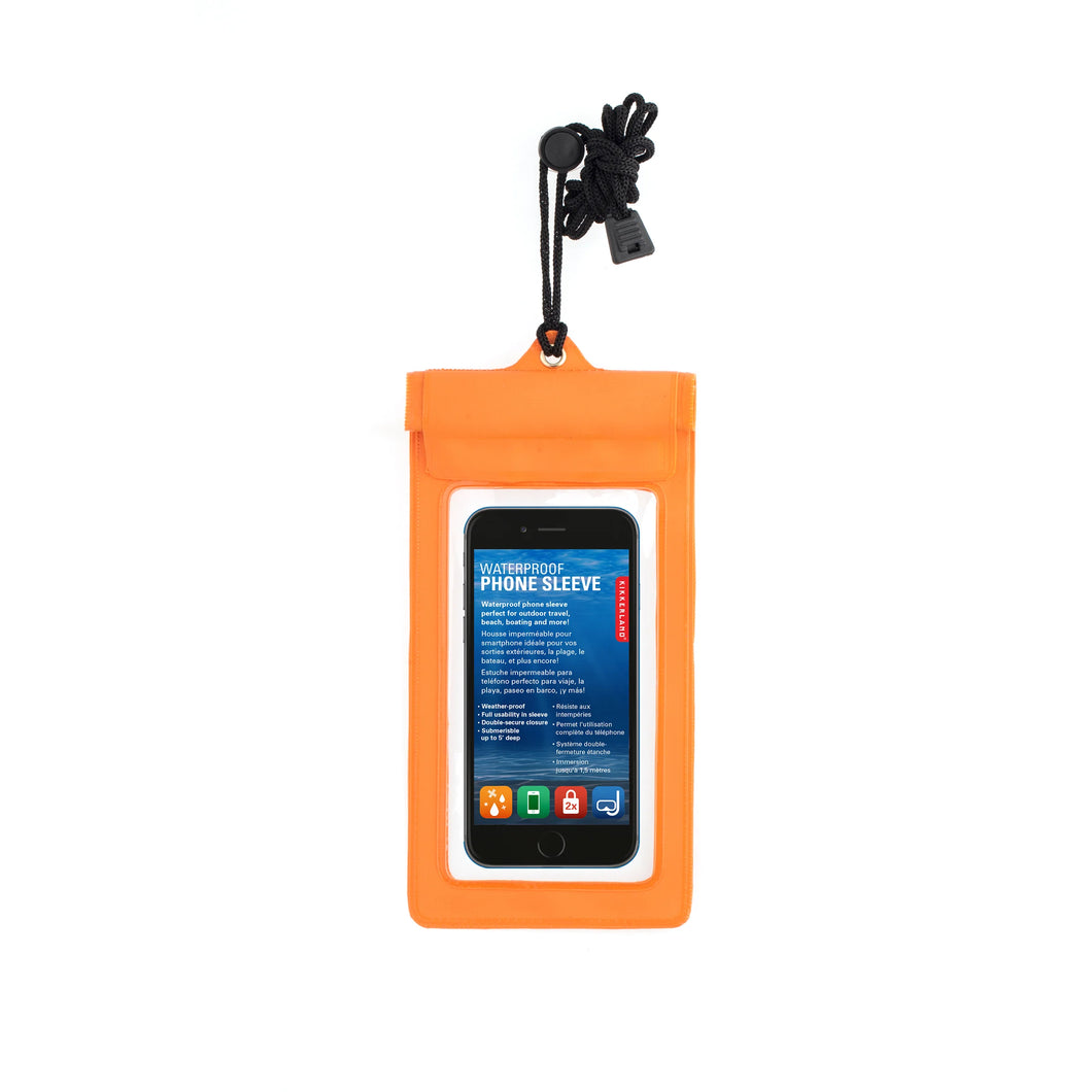 #Waterproof Phone Sleeve Orange
