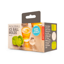 Load image into Gallery viewer, Pickleball Ice Ball Molds. Set of 2 silicone molds.
