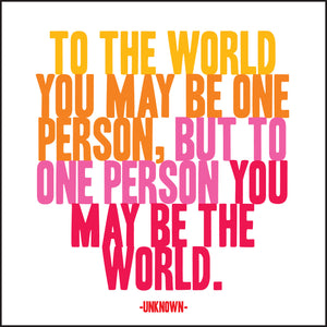 Quotable Cards - To The World