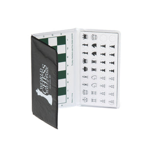 World Chess Hall of Fame Large Checkbook Magnetic Chess Set