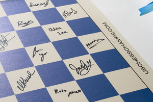 *2024 US Chess Championship Vinyl Board [Autographed by ALL PLAYERS]