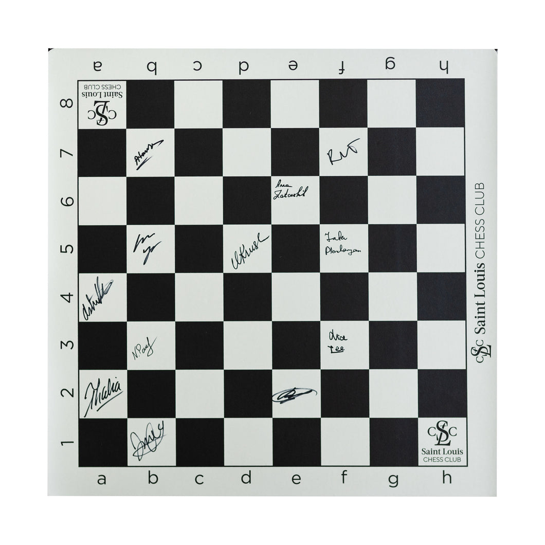 2023 US Chess Championship Vinyl Board [Autographed by Women's Field]