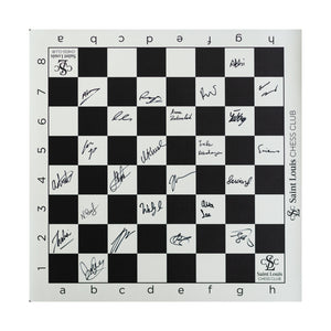 2023 US Chess Championship Vinyl Board [Autographed by ALL PLAYERS]