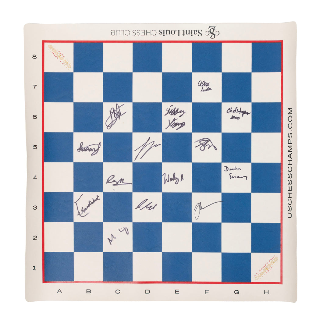 2022 US Chess Championship Roll-up Vinyl Board [Autographed]