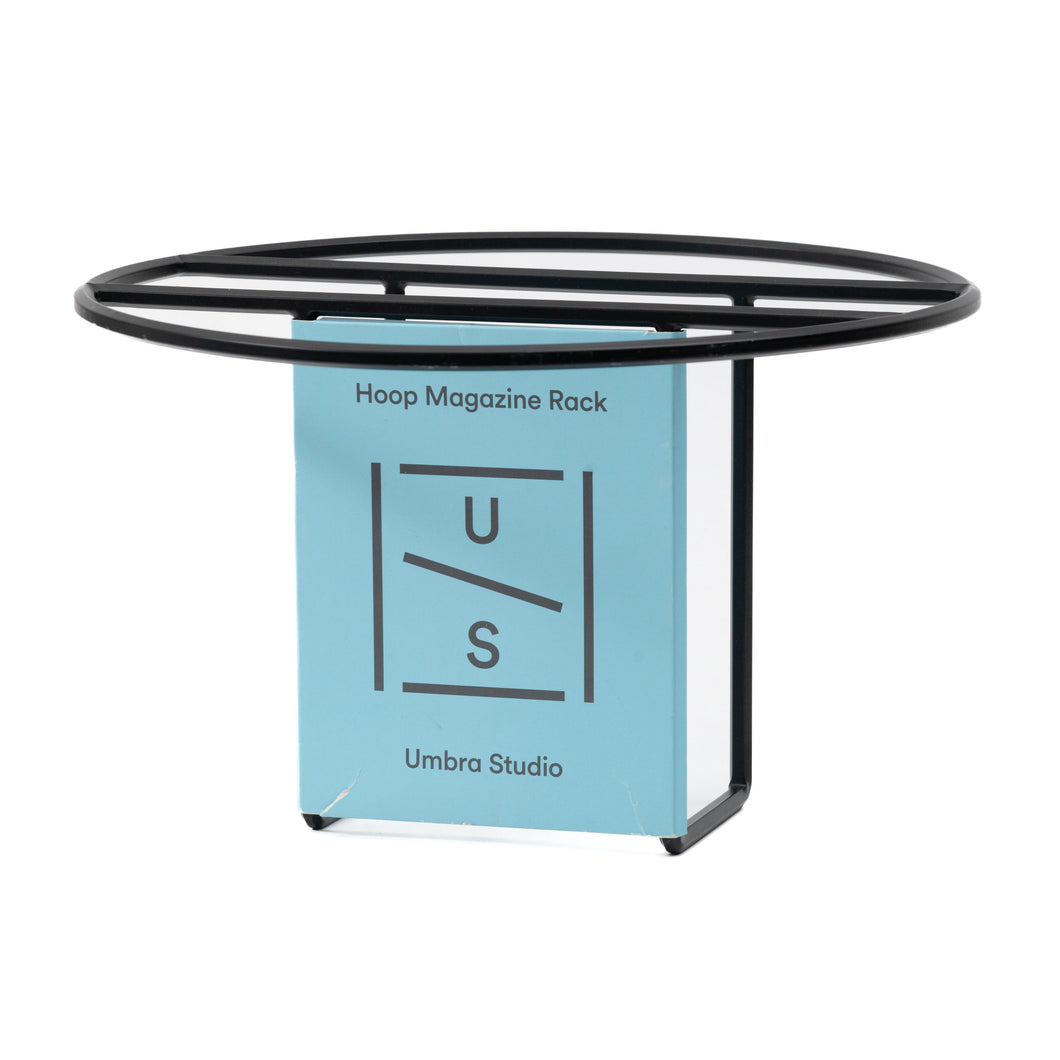 Hoop Magazine Rack Black