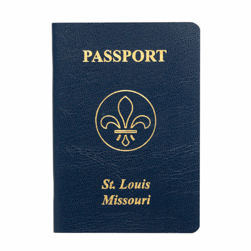 image of the front of a st. louis passport
