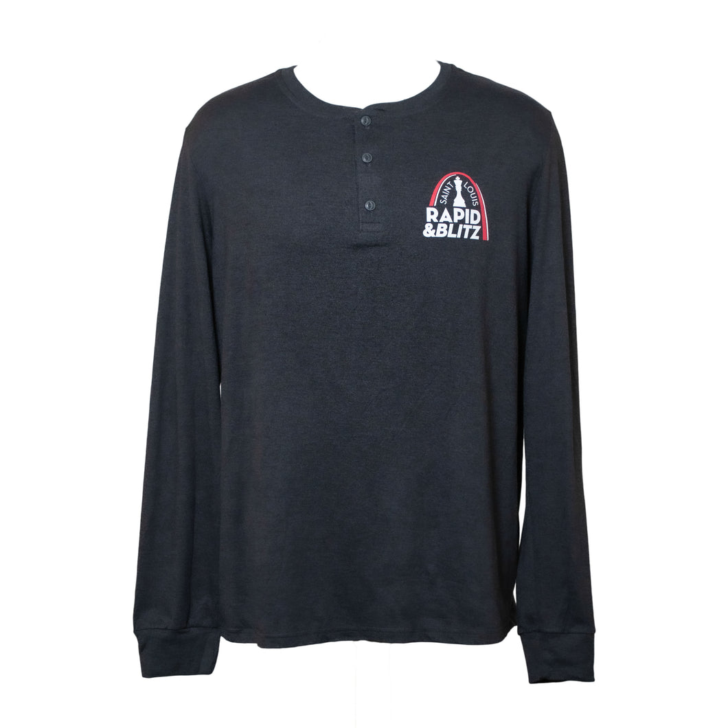 image for pullover 3 button henley 