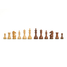 Load image into Gallery viewer, 4&quot; Majestic Acaciawood/Boxwood Chessmen
