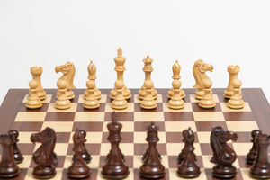 Anjanwood Exclusive Chess Set on Maple Board