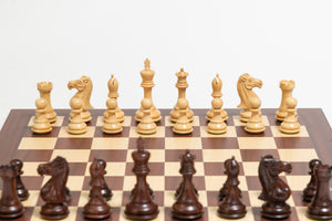 Anjanwood Exclusive Chess Set on Maple Board