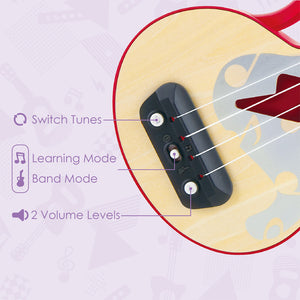 Learn with Lights Red Ukulele