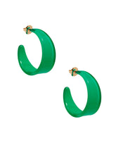 Load image into Gallery viewer, Chunky resin hoop earrings

