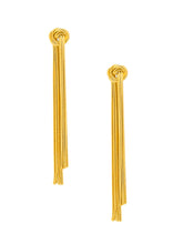 Load image into Gallery viewer, Metal Knot Fringe Earring

