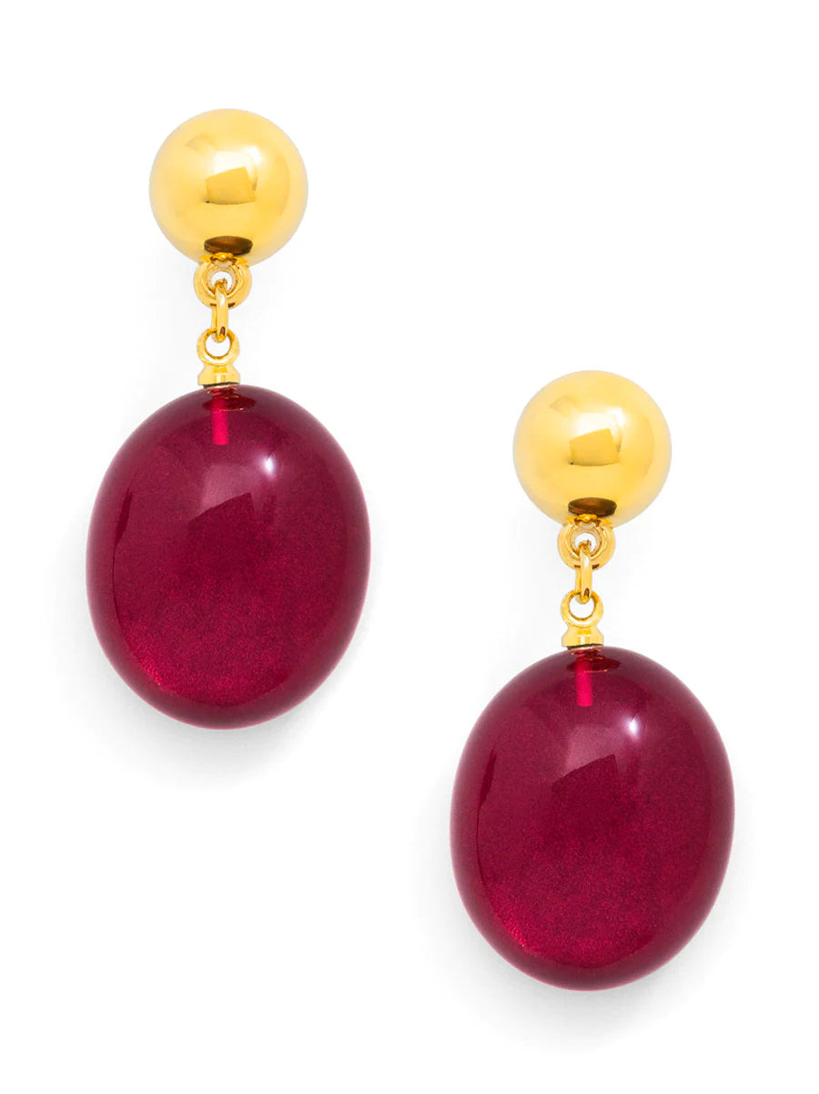 *Glistening Pebble Drop Earring