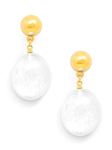 *Glistening Pebble Drop Earring