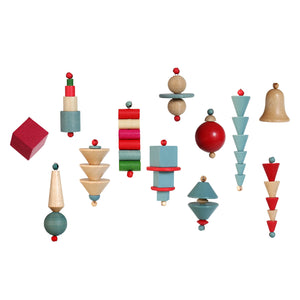 Bauhaus Christmas Ornaments (Set of 12)