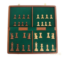 Load image into Gallery viewer, 16&quot; Magnetic Wooden Folding Chess Set
