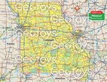 Load image into Gallery viewer, Missouri State puzzle detail
