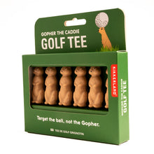 Load image into Gallery viewer, 6 gopher-shaped golf tees
