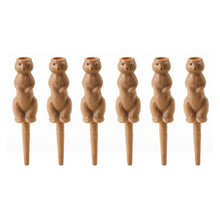 Load image into Gallery viewer, 6 gopher-shaped golf tees
