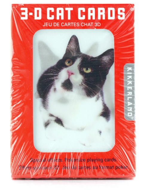 3D Cats Playing Cards