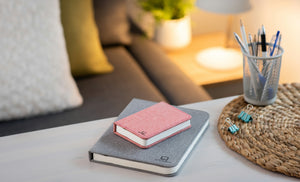 Mini Smart Book Light - Pink Fabric