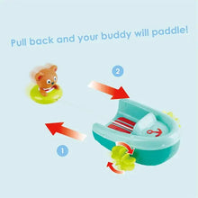 Load image into Gallery viewer, Tubing Pull-Back Boat Bath Toy
