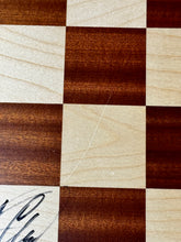 Load image into Gallery viewer, 2018 Champions Showdown Nakamura vs. Svidler Autographed Wooden Board
