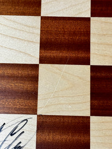 2018 Champions Showdown Nakamura vs. Svidler Autographed Wooden Board