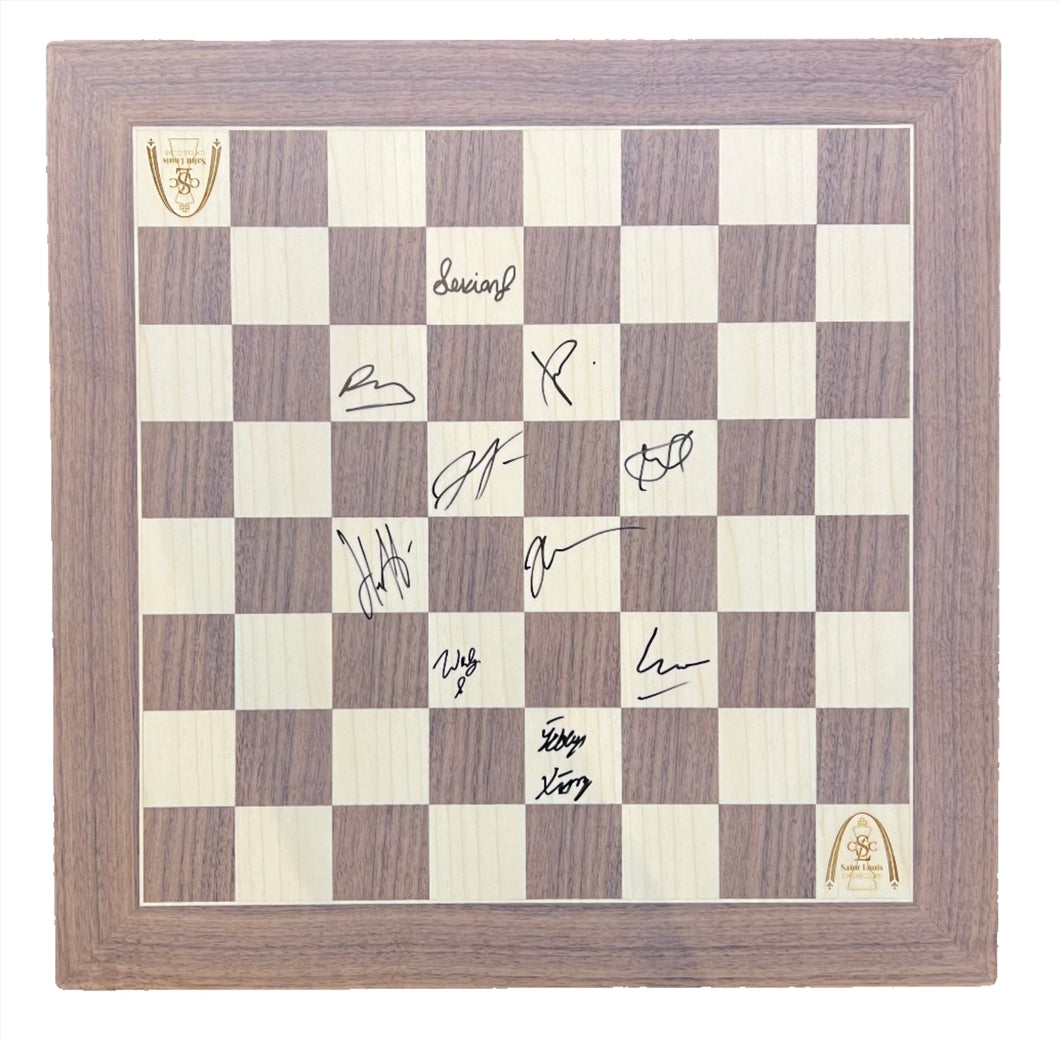 2023 Saint Louis Rapid & Blitz Wooden Board [Autographed]