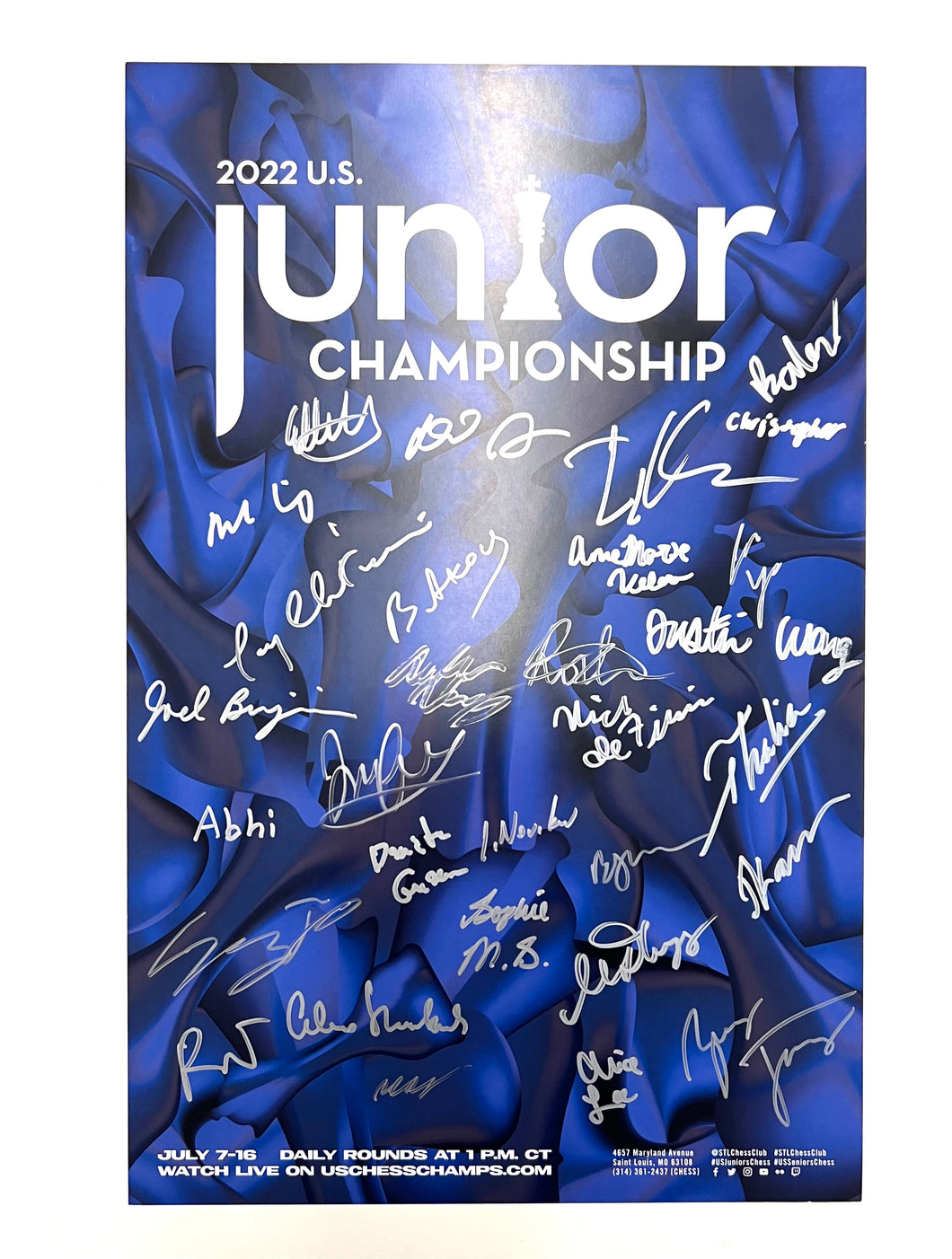 2022 US Junior/Senior Championship Poster [Autographed by ALL PLAYERS]