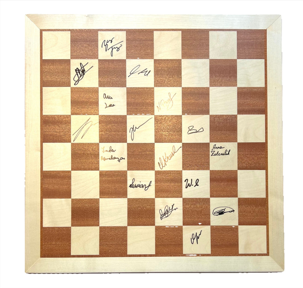 2024 American Cup Wooden Board [Autographed by ALL PLAYERS]