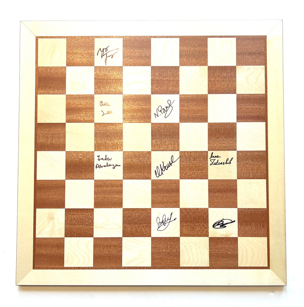 2024 American Cup Wooden Board [Autographed by Women's Field]