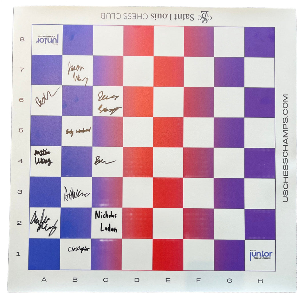 2024 U.S Junior Championship Vinyl Board [Autographed]