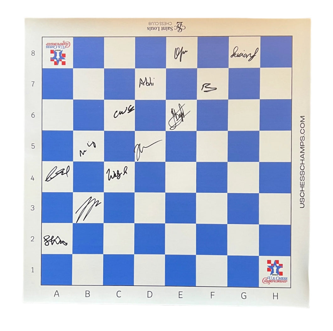 *2024 US Chess Championship Vinyl Board [Autographed by Open Field]